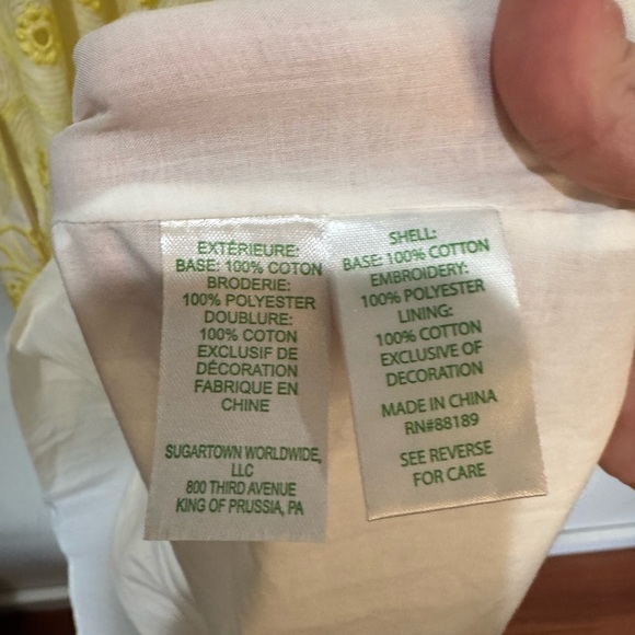 Lilly Pulitzer Kyla Maxi Dress SZ 2 St.Tropez Yellow Garden Floral Eyelet - Picture 12 of 15